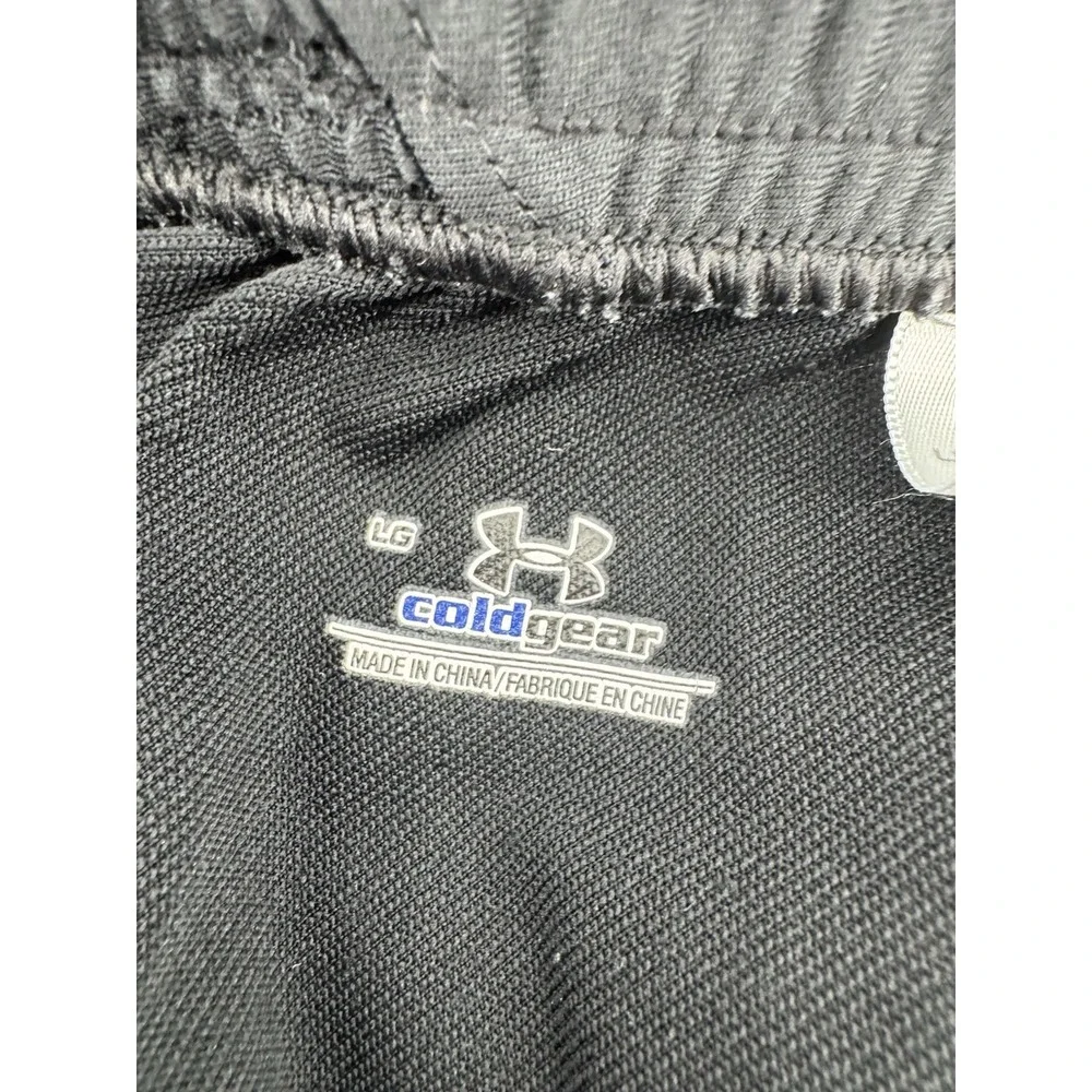 Under Armour Mens Athletic Pants Size L Fitted Cold Gear Black Straight Leg